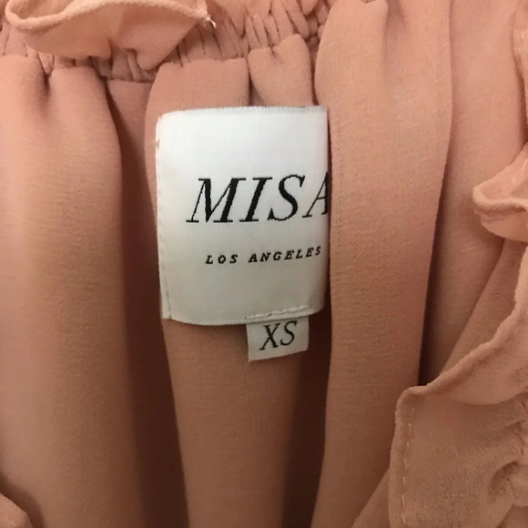 Misa Los Angeles Melis Dress Dusty Rose Chiffon - Picture 6 of 11